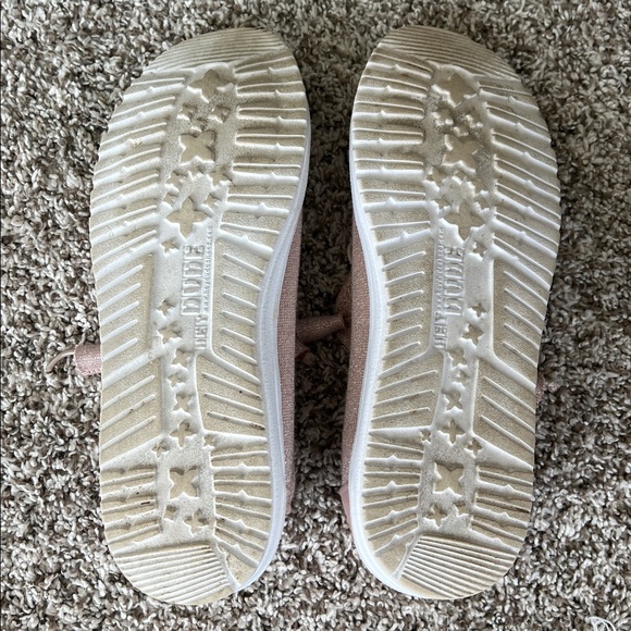 Hey Dude Women's Wendy Lace Up Loafers in Stretch Sparkling Pink - Picture 8 of 10